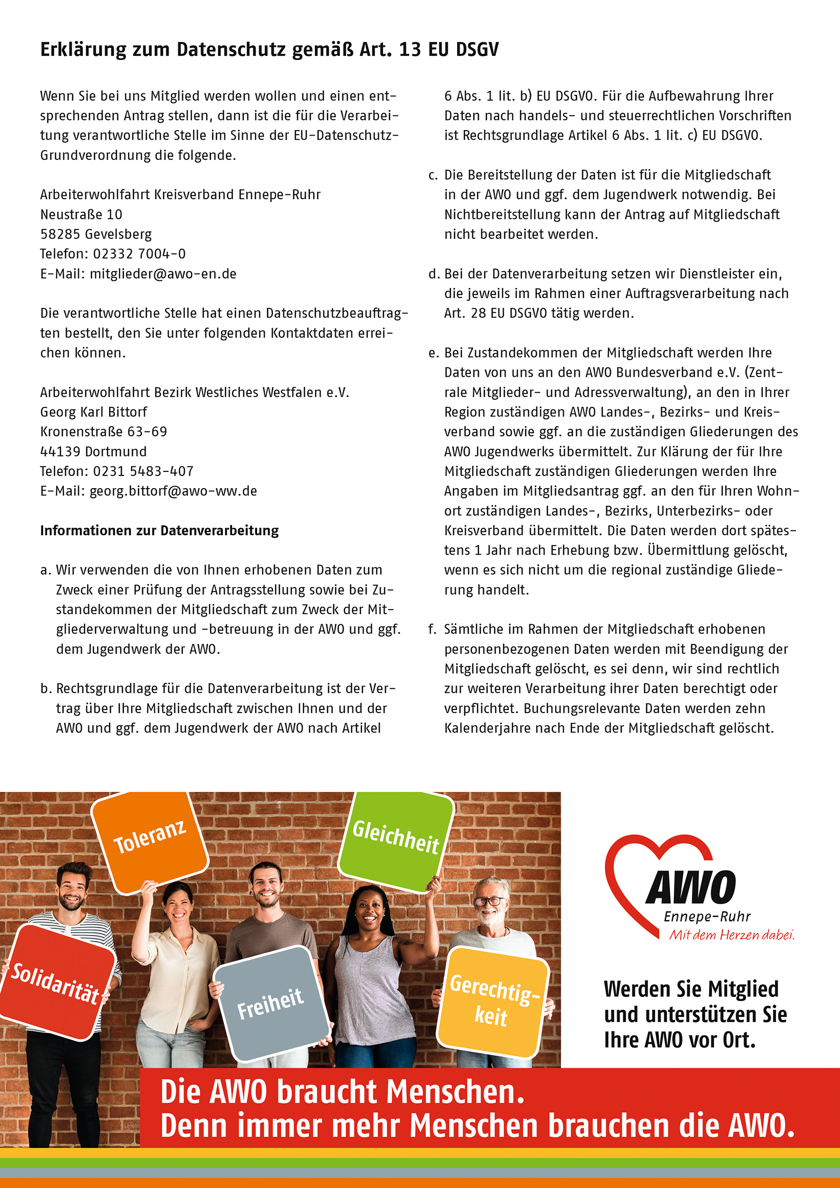 Download-Link AWO Unternehmenskodex