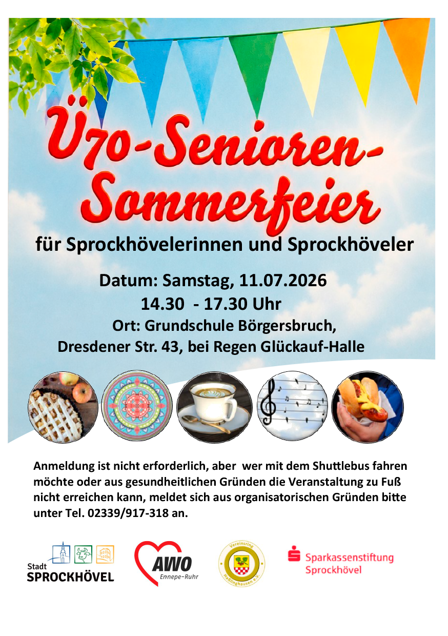 Flyer Senioren-Sommerfeier